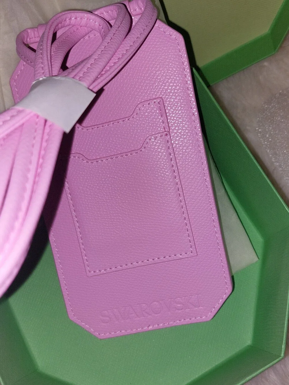 PINK SWAROVSKI Crossbody Phone Case Pouch
